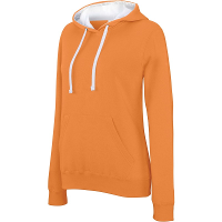 Oranje sweater/hoodie voor dames   Holland feest kleding   Supporters/fan artikelen