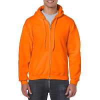 Oranje vest met capuchon voor heren   kleding   met rits   sportief   Koningsdag