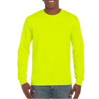 T shirt lange mouwen   heren   lichtgevend geel   katoen/polyester   normale fit