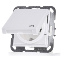 GIRA 045427 Wandcontactdoos met randaarde Inzetstuk System 55, Standaard 55, E2, Event, Event Clear, Event Opaque, Esprit, ClassiX Zuiver wit, Mat 1 stuk(s)