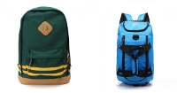 Girls Canvas Stripes Backpack