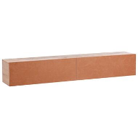 GLADSTONE   Wandgemonteerd TV meubel   Rood   180 cm   Vezelplaat