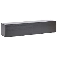 GLADSTONE   Wandgemonteerd TV meubel   Zwart   140 cm   Vezelplaat