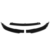 Glanzende Zwarte Voorkant Bumper Lip Lichaam Kit Spoiler Voor Tesla Model 3 Sedan 2016 2019