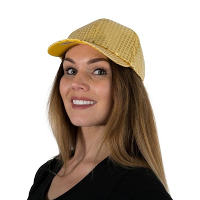 Glitter pailletten disco baseball cap/ petje   Goud   Dames   Verkleed/ carnaval accessoires