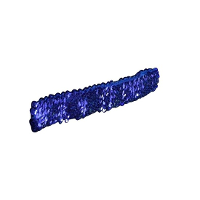 Glitter pailletten disco haarband   blauw   Dames   Carnaval party kleding   Hoofdband