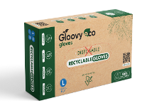 Gloovy Eco Recyclebare Handschoenen Blauw L