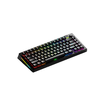 Glorious GMMK 3 PRO 75% Prebuilt Wireless Black gaming toetsenbord 75%, RGB, GPBT doubleshot keycaps, Knob, 2.4 GHz / Bluetooth / USB C