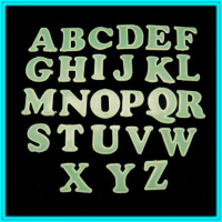 Glow In Dark Children Learning 26 English Letters Stickers