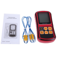 Gm1312 Digital Thermometer Dual Channel Lcd Display Temperature Meter Tester For K/j/t/e/r/s/n Thermocouple