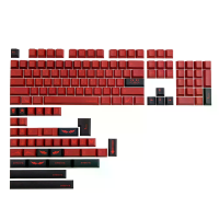 Infernale 142 toetsen PBT Keycap Set Cherry Profile Sublimatie Aangepaste Keycaps voor Mechanisch Toetsenbord