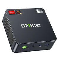 GMKtec M6 AMD Ryzen 5 6600H Mini PC Max 4.5GHz Windows 11 Pro WIFI 6E USBC 4.0 DDR5 Dual SSD Slot 4K Triple scherm Displ