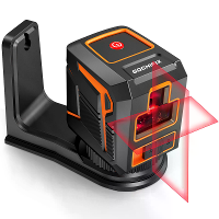 GOCHIFIX Laser Waterpas Zelfnivellerend 360 Rode Laser Waterpas Lijn Gereedschap Wand Zuignap Standontvanger 30 meter Li