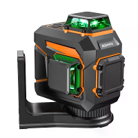 Laserwaterpas Groen 360 Zelflijnende Laserwaterpas Tool Wandzuignapontvanger 30m Lijnlaser voor het Ophangen van Foto's