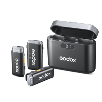 Godox WEC 1 naar 1/1 naar 2 2.4GHz Draadloze Microfoon 360° Omnidirectionele Geluidsopname 3.0 Ruisonderdrukking Digital