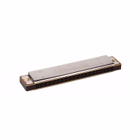 Muziekinstrument   blaas   mondharmonica   15cm   Zilverkleurig
