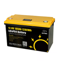 Gokwh Solar Lithiumion Lifepo4 Batterij 12V 100AH met BT+SOC Energiebewaarbox voor RV Boot Thuis Energieopslag