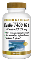 Golden Naturals Visolie 1400 TG & Vitamine D3 25mcg Capsule