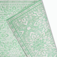 Goliving Buitenkleed Summer Flora   183x290CM   Draagtas   Groen/Wit