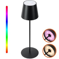 Goliving Chroma Tafellamp Oplaadbaar   Draadloos en Dimbaar   Touch   Nachtlamp