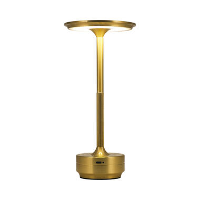 Goliving Tafellamp Op Accu   Oplaadbaar en Dimbaar   Hoogte 27 cm   Goud