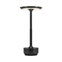 Goliving Tafellamp Op Accu   Oplaadbaar en Dimbaar   Hoogte 27 cm   Zwart