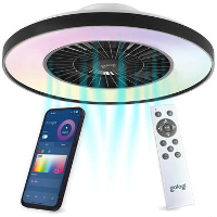 Gologi Plafondventilator met Verlichting   Ø60 cm   LED RGBW   6 Standen