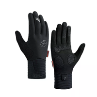 Golovejoy Winter Fietshandschoenen voor Mannen Vrouwen Buiten Sport Winddicht Waterproof Fleece Warm Antislip Schokabsor