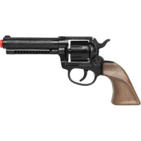 Gohner cowboy verkleed speelgoed revolver/pistool   metaal/plastic   8 schots