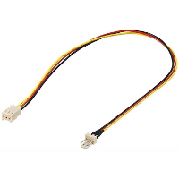 Goobay 3 pin koeler (male) naar 3 pin koeler (female) verlengkabel