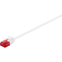Goobay 71549 RJ45 Netwerkkabel, patchkabel CAT 6 U/UTP 0.15 M Wit Zeer flexibel 1 stuk(s)