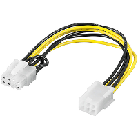 Goobay 6 pin PCIe (male) naar 8 pin PCIe (female) adpaterkabel adapter