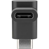 Goobay USB C (male) naar USB C (female) 90° adapter