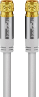 Goobay Antenne, Satelliet Aansluitkabel [1x F stekker   1x F stekker] 1.00 M 135 dB Flexibel Wit