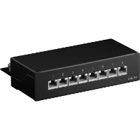 Goobay CAT 6a Mini/Desktop Patch Panel, 8 Port patchpaneel