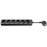 Goobay Goobay 6P Powerstrip 3m bk