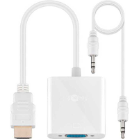 Goobay HDMI > VGA adapter, + 3,5 mm stereo