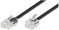 Goobay ISDN Kabel [1x RJ45 stekker 8p4c   1x RJ11 stekker 6p4c] 3 m Zwart