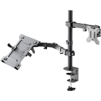 Goobay Monitor Mount 13 tot 32 inch met Laptop Arm Flex, 10 tot 15.6 Inch monitorarm