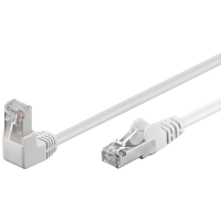 Patchk CAT5e F/UTP 90° wh 0,50m