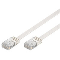 Patchk. Cat5e U/UTP flach wh 0,50m