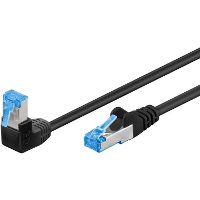 Goobay Patchkabel Cat.6A S/FTP (PiMF), 1x 90°