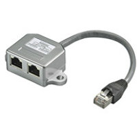 Goobay RJ45 T Adapt CAT5 + ISDN St >2xBu