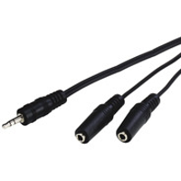 Goobay Stereo adapterkabel 3,5 mm > 2x 3,5 mm