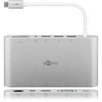 Goobay USB C Aluminium Multiport Adapter kaartlezer