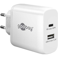 Goobay 65W GaN USB C PD Dual snellader oplader