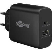Goobay USB C PD GaN Dual snellader (65 W) oplader