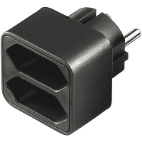 Goobay Voedingsadapter 1 beschermend contact  > Euro stekkerdoos adapter