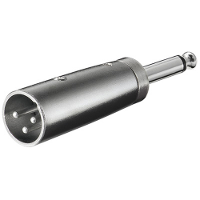 Goobay XLR Adapter, AUX jack 6.35Mm mono male naar XLR male