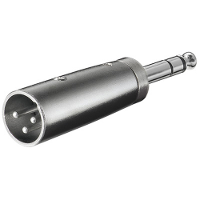 Goobay XLR Adapter, AUX jack 6,35mm stereo male naar XLR male